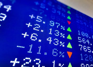 imagem com muitos números e setas, ilustra o post: Água vendida na bolsa de valores