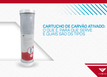 imagem de cartucho de carvão ativado ilustra o banner do post: Cartucho de carvão ativado