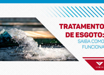 imagem de um cano saindo água representando o texto: Tratamento de esgoto saiba como funciona